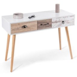 Console 3 tiroirs bahia scandinave - Multicolore