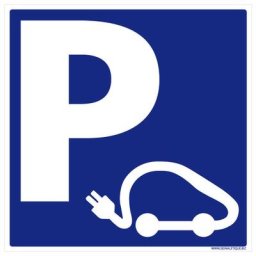 Panneau Parking Borne Chargement Voiture Électrique. Sticker Parking Voiture Électrique Chargement,