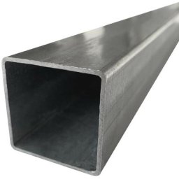 Poteau Acier Galvanisé AntiCorrosion. Piquet Galva Acier - 80 x 80 mm (carré) - 2,5 m - 80 x 80 mm