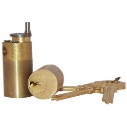Iséo - Jeu de cylindre cavers pour serrure laiton poli longueur de 50mm - iseo - 56370501S
