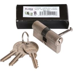 Klose Besser - Cylindre Chantier Alu-Laiton s'entrouvrant 30x10mm