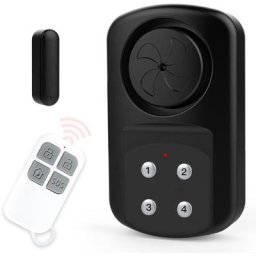 Alarme Détecteur d'Ouverture Sans Fil - 4 Modes - Etanche - Clavier à Code + Télecommande - Sirène