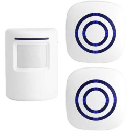 Moonstars - Sonnette de porte avec détecteur de mouvement pour entreprise, kit de sonnette