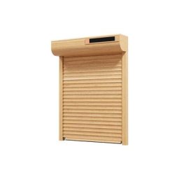 Volet roulant aluminium solaire prêt à poser et préréglé CHENE DORE H.110 x L.100 - BOB LE MENUISIER