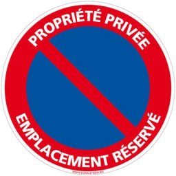 Panneau de Signalisation Autocollant. Panneau Interdiction. Panneau Parking, Panneau d'information