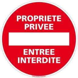 Panneau de Signalisation Autocollant. Panneau Interdiction. Panneau Parking, Panneau d'information