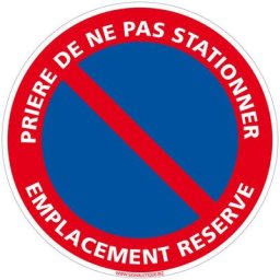 Signaletique.biz France - Panneau de Signalisation pvc 1 mm. Panneau Interdiction. Panneau Parking,