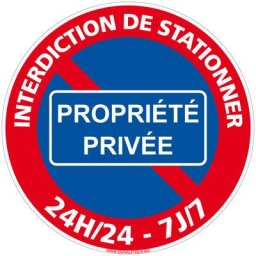 Panneau de Signalisation Autocollant. Panneau Interdiction. Panneau Parking, Panneau d'information