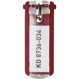 Durable - Porte-clef 195703 key clip - 1957 rouge 6 pc(s)