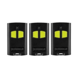 Beninca - Lot de 3 télécommandes togo 2va noire touches vertes - remplace togo wv - 433.92 mhz