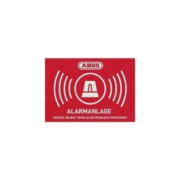 AU1422 Etiquette davertissement système dalarme Langues allemand (l x h) 148 mm x 105 mm - rouge,