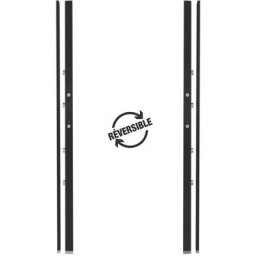Dom-metalux - Serrure Electrique banDOM 300 4 points Demi Cylindre Bandeau Reversible Couleur - Noir