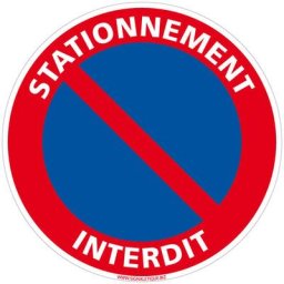 Panneau de Signalisation Autocollant. Panneau Interdiction. Panneau Parking, Panneau d'information