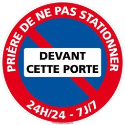 Signaletique.biz France - Panneau de Signalisation pvc 1 mm. Panneau Interdiction. Panneau Parking,