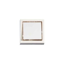 Honeywell - Bouton-poussoir quadra avec porte étiquette D680 - Blanc