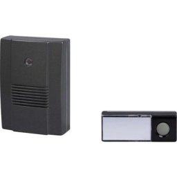 Heidemann - Sonnette sans fil Set complet avec porte-nom 70834 hx Outdoor - anthracite, noir
