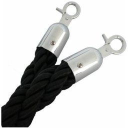 Cordon pour poteaux de guidage nylon tressé noir - Noir