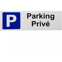 Large panneau extérieur 'Parking Privé' - pvc résistant (42 x 14 cm)