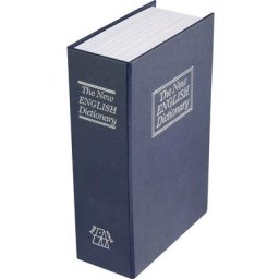 Livre coffre-fort Basetech 1486098 avec serrure à clé - bleu