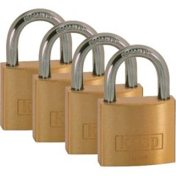 Cadenas Kasp K12040D4 or-jaune avec serrure à clé - or-jaune