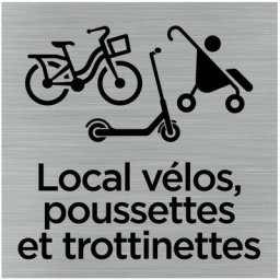 Signaletique.biz France - Pictogramme Local vélos, poussettes et trottinettes (Q1031).
