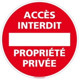 Panneau de Signalisation Alu. Panneau Interdiction. Panneau Parking, Panneau d'information