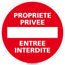Panneau de Signalisation Alu. Panneau Interdiction. Panneau Parking, Panneau d'information