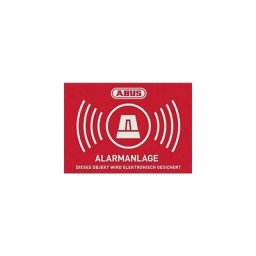 AU1423 Etiquette davertissement système dalarme Langues allemand (l x h) 74 mm x 52.5 mm - rouge,