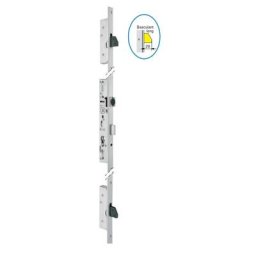 Assa Abloy - Serrure 3 points TF3 pêne dormant/demi-tour 45mm têtière plate 22mm - stremler