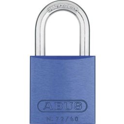 Cadenas Abus ABVS46772 bleu avec serrure à clé - bleu