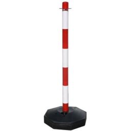 Poteau de chaîne en plastique 90 cm. Avec socle