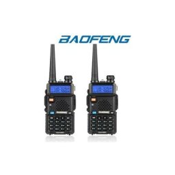 2PCS baofeng 1.5' lcd 5W 144~146MHz / 430~440MHz Dual Band Walkie Talkie avec 1 lampe de poche led