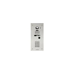 Façade inox 2 mm encastrée avec clavier 100 codes pour kits vidéo jk e t jo