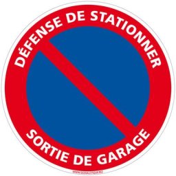 Panneau Interdiction de Stationner, Panneau de Signalisation Taille Standard 250 mm. Panneau