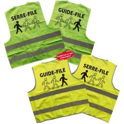 LOT DE 1 GILET GUIDE-FILE ET 1 GILET SERRE-FILE (1xWGILETGF + 1xWGILETSF) - Jaune fluo - XL - Jaune
