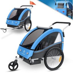 Remorque pour enfants Remorque de vélo Sport-RX 2en1 Fonction de running Remorque de vélo pour