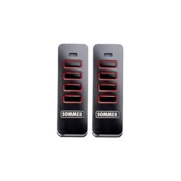 Lot de 2 télécommandes Sommer pearl 4018 noir / rouge - somloq2 - 868 mhz