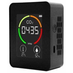 Détecteur de CO2 portable d'intérieur, thermohygromètre multifonctionnel, détecteur d'air numérique