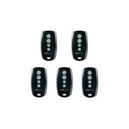 Pack 5 Télécommandes portail e ME tteur Radio King-Gates Stylo 4 Noire KVASTY4A - 433.92 MHz - Noir