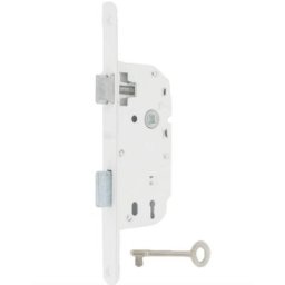 Secury-t - Serrure à larder 40/10mm laquée blanc réversible - Blanc