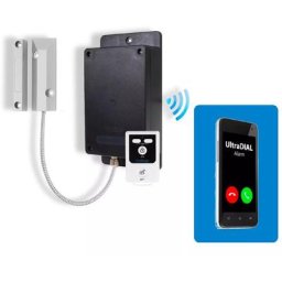 Ultra Secure - Kit alerte gsm ouverture 100% autonome / extérieure - Détection, émission, Appel/SMS