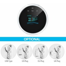 Détecteur de fuite de gaz Wifi et alarme incendie Affichage lcd Montage mural app Contrle Smart