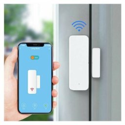 Alarme maison Sans Fil WiFi Capteur de Porte Fenêtr Intelligent, Télécommande Low Energy Alarme