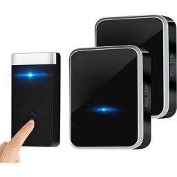Pas Besoin de Piles]Sonnette Sans Fil, Sonnette de Porte Étanche Kit de Carillon Electronique avec