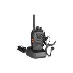 BF-88E 2800mAh Walkie-talkie PMR446MHz en veille ultra-longue durée eu Standard Noir