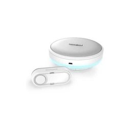 Honeywell - Carillon mobile sans fil rond 150m, 6 mélodies - Led et halo lumineux