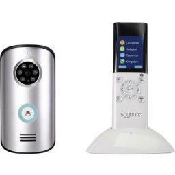 Interphone vidéo Sygonix SY-3396994 radio Set complet argent, blanc, noir - blanc, noir, argent