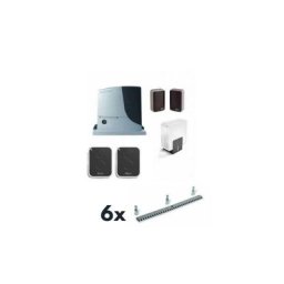 Kit Automatisation coulissant Nice robus 600kg RB600BDKCE + 6M Crémaillère galvanisée