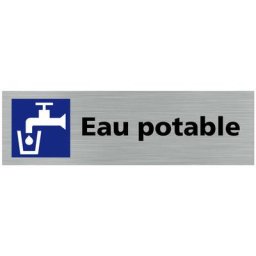 Signaletique.biz France - Pictogramme eau potable (Q0301). Signalisation Porte - 170 x 50 mm