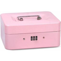 Boîte Sécurité Verrouillable en Acier, Coffre de Sécurité Mini Portable, Mini Coffre-Fort de